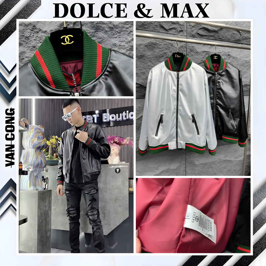 Áo khoác da nam nữ áo khoác nam nữ áo khoác gc da BU siêu cấp DOLEC MAX