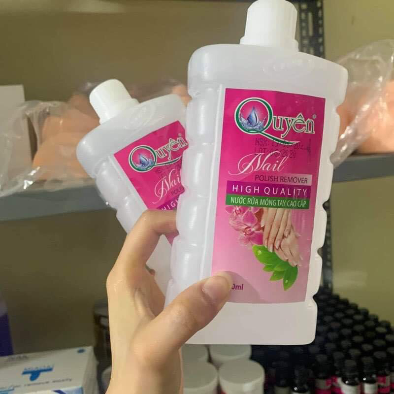 Nước lau gel QUYÊN chai 500ml , axiton rửa móng HN NAIL NEW