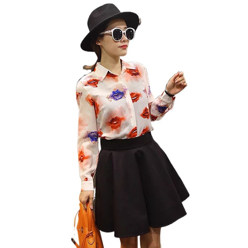 Áo sơ mi họa tiết xinh