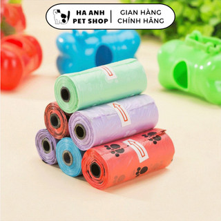 Túi nilon hót phân chó mèo tự phân huỷ (15 túi/cuộn)