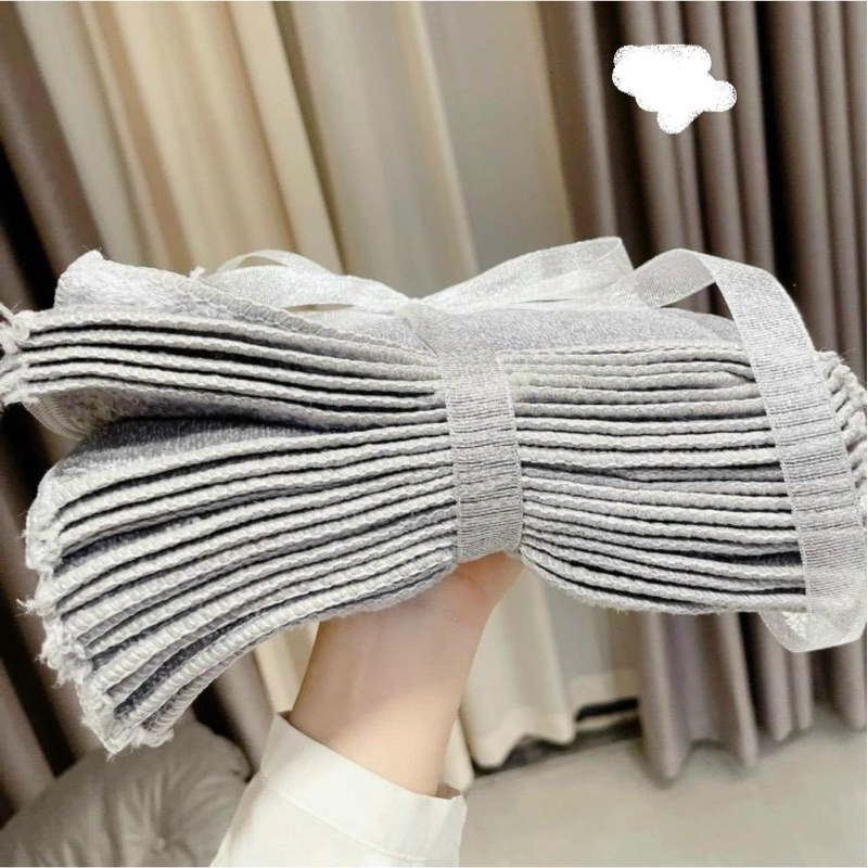 Set 10 Khăn lau bếp đa năng bằng sợi than tre, khăn lau tay nhà bếp siêu thấm hút, kháng khuẩn