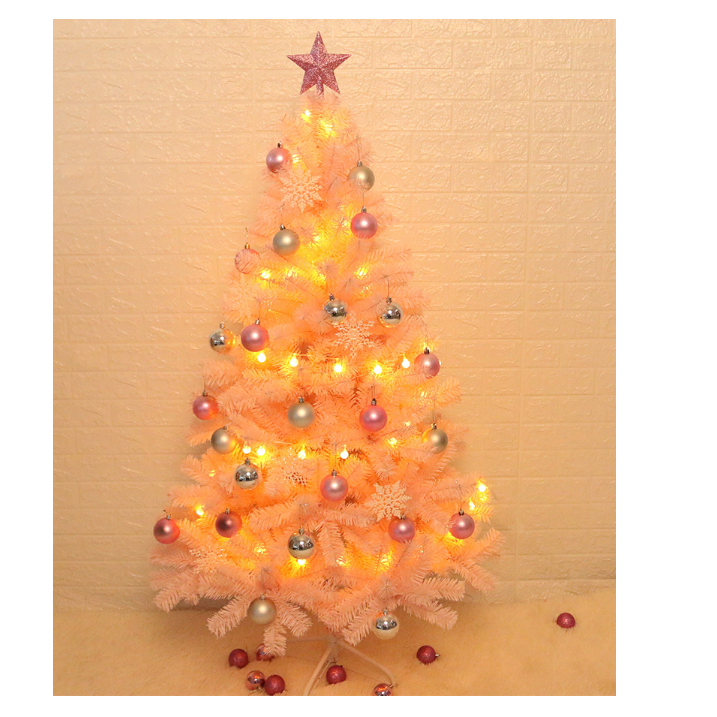 Cây Thông Màu Hồng SET04 Full Phụ Kiện Cao 90CM Trang Trí Noel, Giáng Sinh