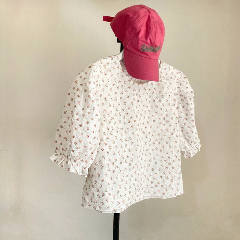 Áo hoa nhí tay bồng 24kstudio