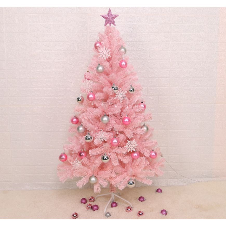 (HỎA TỐC) Cây Thông Màu Hồng SET04 Full Phụ Kiện NHIỀU SIZE Trang Trí Noel, Giáng Sinh