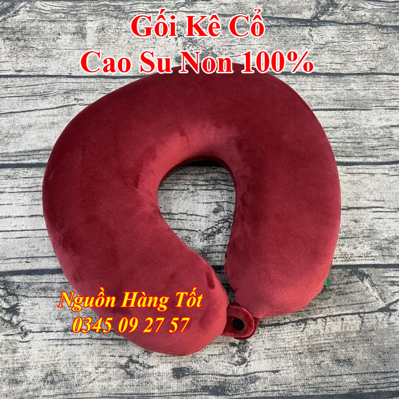 Gối Kê Cổ Chữ U Cao Su MEMORY FOAM Chống Đau Mỏi Vai Gáy Dùng Cho Du Lịch, Văn Phòng, Xe Hơi Nhỏ Gọn Tiện Lợi