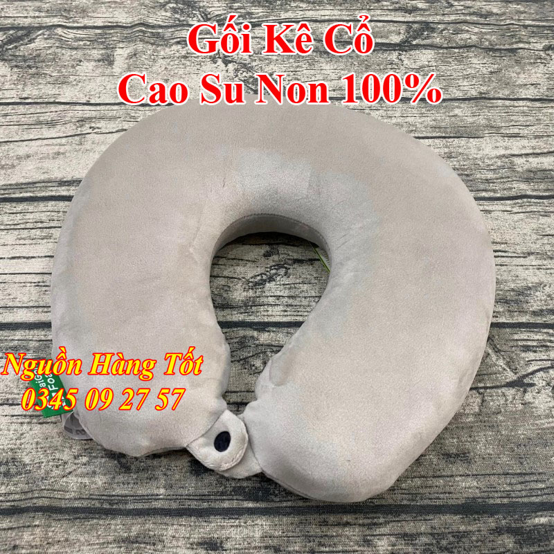 Gối Kê Cổ Chữ U Cao Su MEMORY FOAM Chống Đau Mỏi Vai Gáy Dùng Cho Du Lịch, Văn Phòng, Xe Hơi Nhỏ Gọn Tiện Lợi