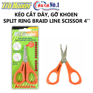 Kéo cắt dây, gỡ khoen 4'' split ring braid line scissor prohunter