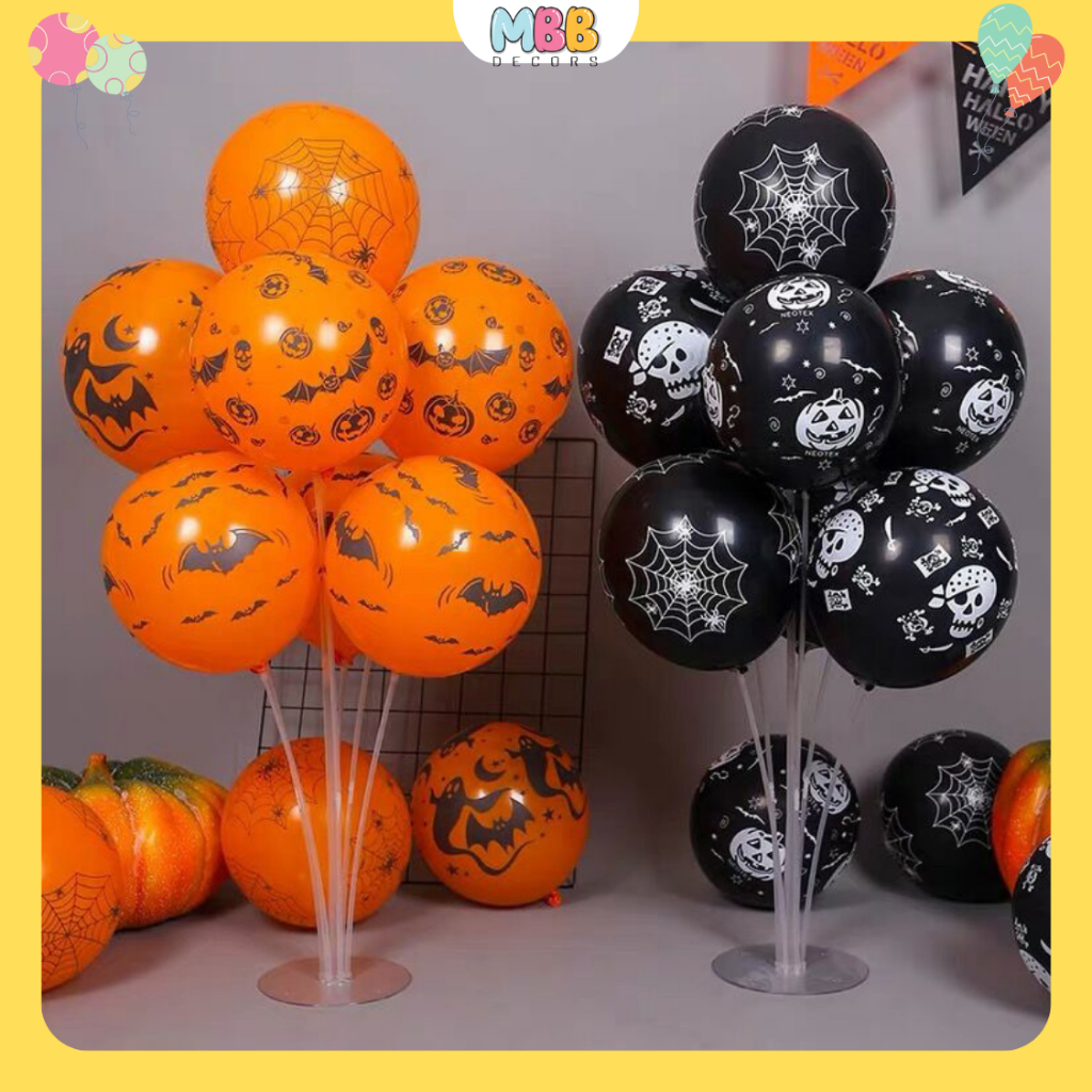 Set 10 Bong Bóng Bay Hoạ Tiết Halloween, Trang Trí Halloween Lễ Hội Hóa Trang 2023 MBBDecor