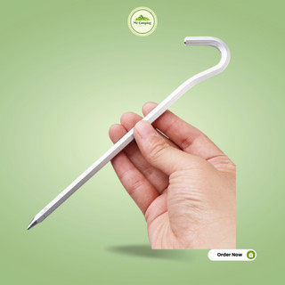 Cọc nhôm ghim lều trại dã ngoại cứng cáp đa năng, cọc 18cm chắc chắn tiện lợi - Mê Camping