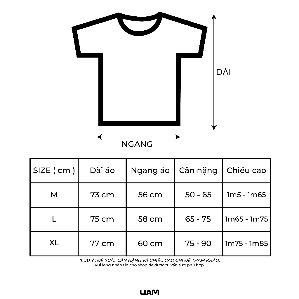 ÁO THUN UNISEX " Liamstudio " FORM OVERSIZE 100% COTTON DÀY - liamstudio