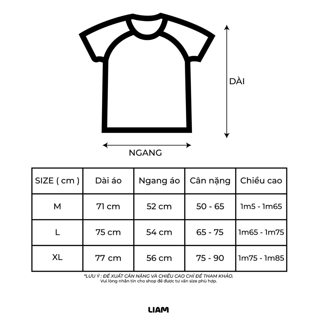 ÁO THUN UNISEX "BASIC TEE LIAM" CHẤT VẢI SIÊU DÀY SIÊU MỊN 100% COTTON DA CÁ -LiamStoreSG