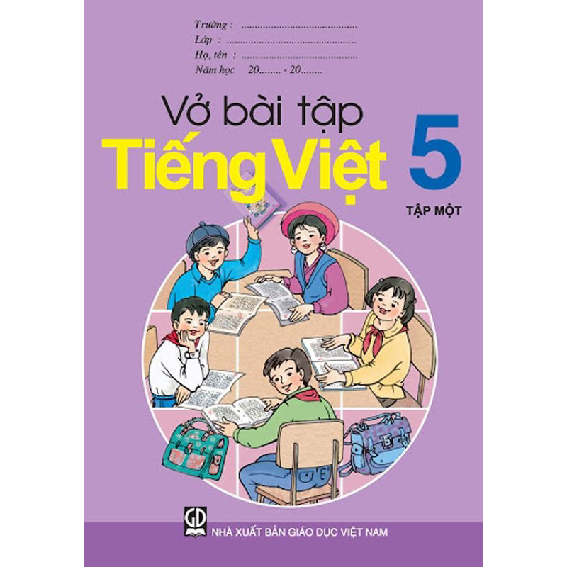 Tiếng Việt 5 , Vbt tiếng việt 5 kèm bút chì cute