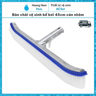  Chổi cọ vệ sinh bể bơi cán nhôm dài 45cm bàn chải vệ sinh hồ bơi 