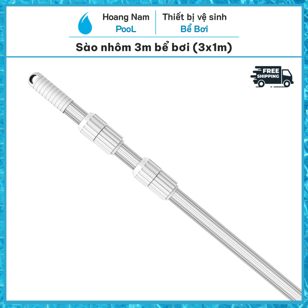 Sào nhôm 3m mét bể bơi, hồ bơi