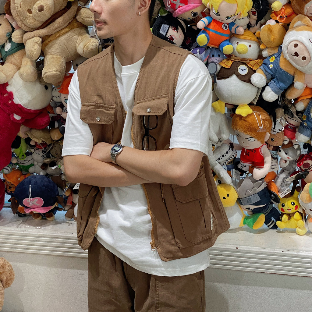 Áo Gile Nam Kaki Thô RHODISHOP