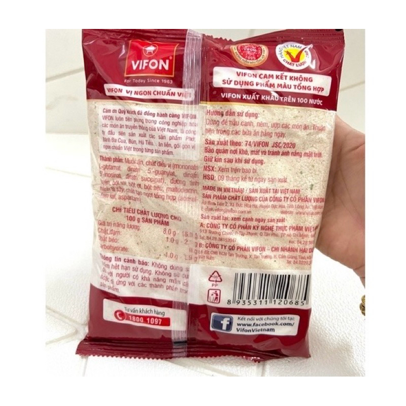 Bột canh Vifon - i ốt gói 900g