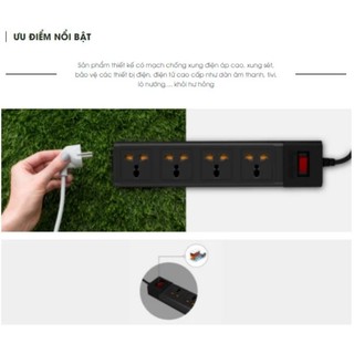Ổ điện chống sét Rạng Đông dài 3m