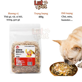 Thịt sấy khô cho chó mèo. hamster, thức ăn khô cho thú cưng - lutpet