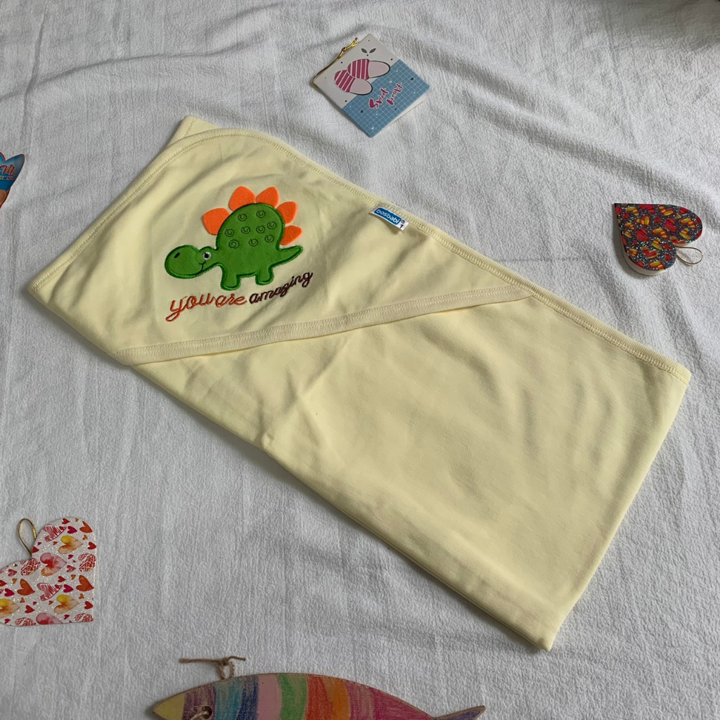 Chăn choàng cotton MTK chăn ủ bé sơ sinh có mũ