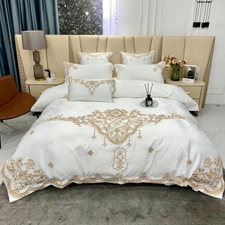 BỘ CHĂN GA GỐI (GA ĐÃ TRẦN BÔNG) Lụa Silk THÊU HOÀNG GIA siêu đẳng cấp -> được chọn màu