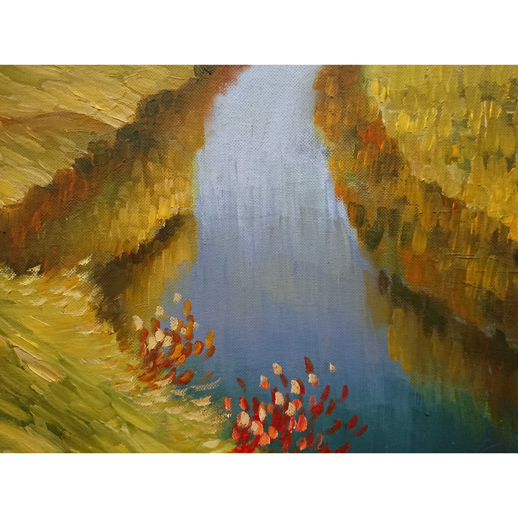 Mùa Thu Vàng 40X60CM - Tranh Sơn Dầu Vẽ Tay