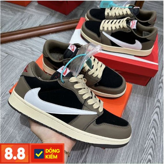Giày jordan travis scott thấp cổ nâu đen - giày travis scott bản cao cấp nâu đen fullbox biul.