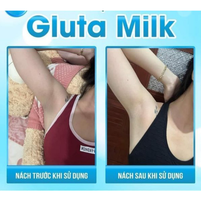 Kem Giảm Thâm Nách,Thâm Mông, Đầu Gối, Khuỷu Tay Gluta Milk Thái Lan15g Tặng Tuýp Nhỏ 10gr Giúp Da Trắng Mịn Khử Mùi