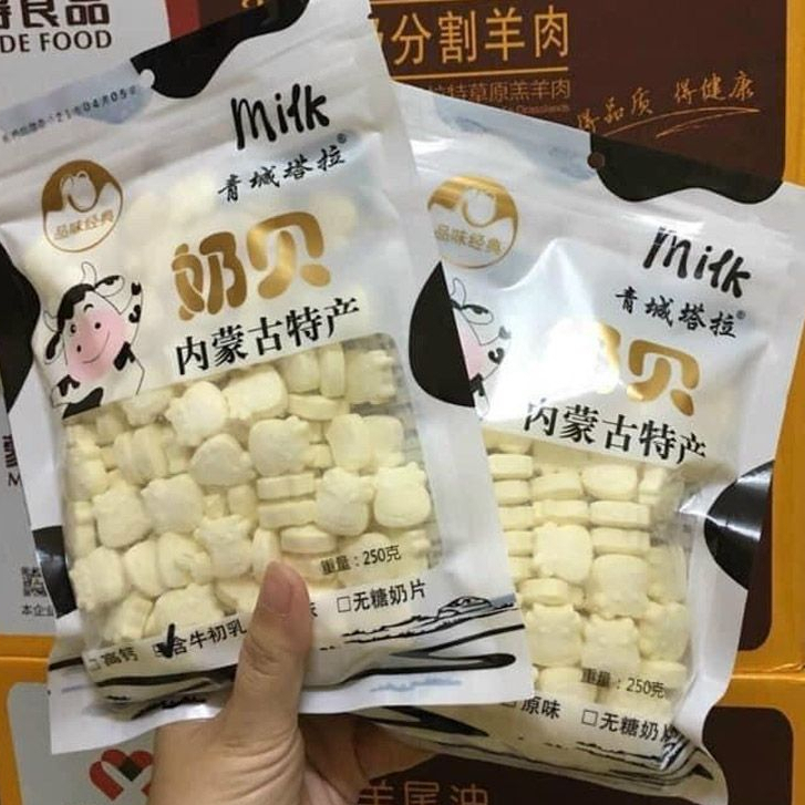 Kẹo sữa bò nén Mông Cổ - Túi 250gr