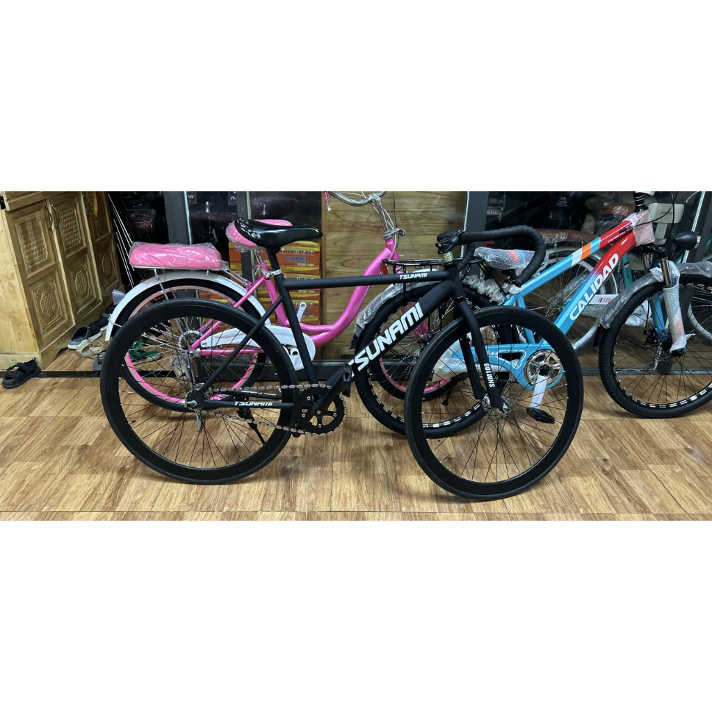 Xe Đạp TSUNAMI Thể Thao - Fixed Gear, Single Speed, Tùy Chỉnh Màu