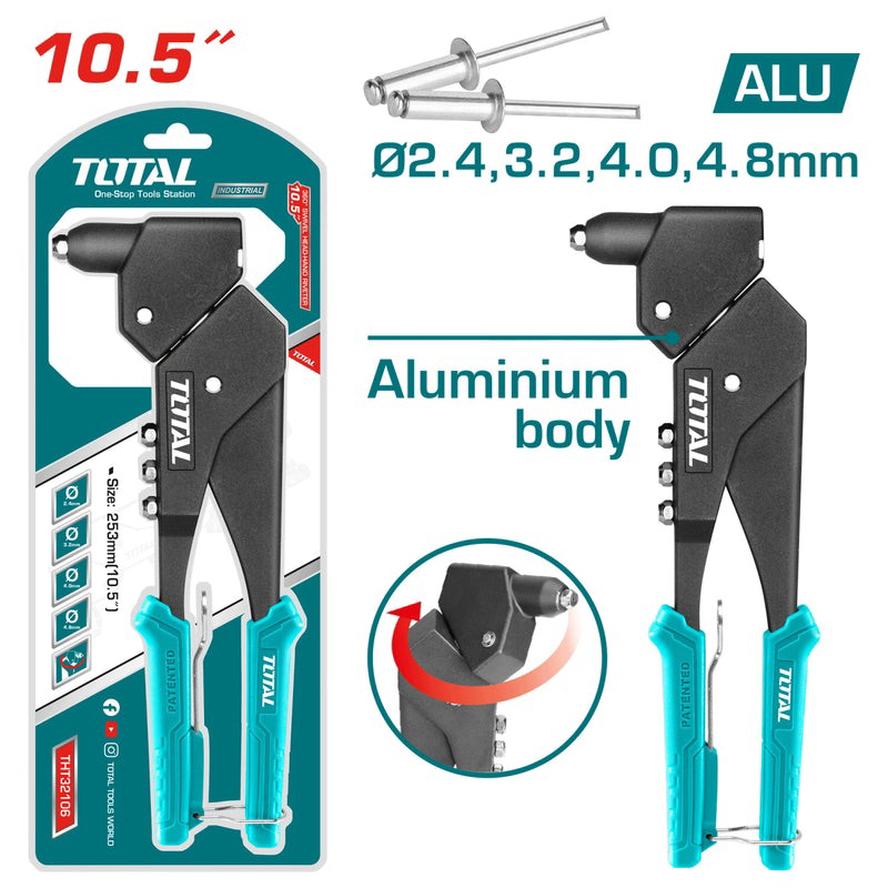 Kìm rút rive xoay 360 độ TOTAL THT32106