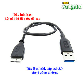 Cáp USB 3.0 cho ổ cứng di động, dây Box HDD, Truyền tải tín hiệu tốc độ cao