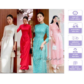 Áo Dài Truyền Thống gấm hoa siêu xinh phù hợp mọi lứa tuổi, mọi vóc dáng, siêu hot năm 2023