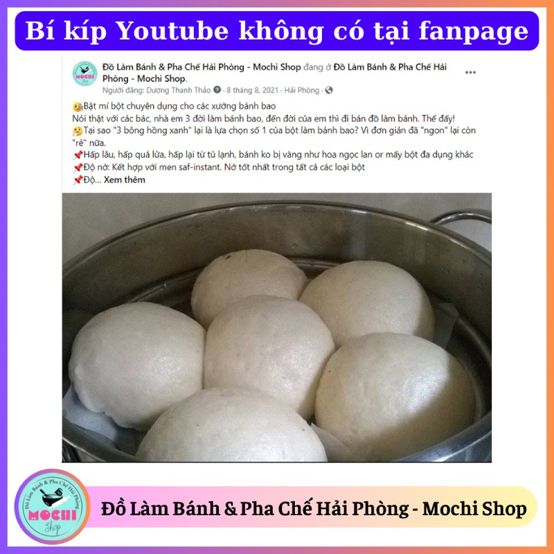 Bột mì 3 Bông Hồng Xanh đa dụng số 11, bột mì chuyên làm bánh bao 1kg