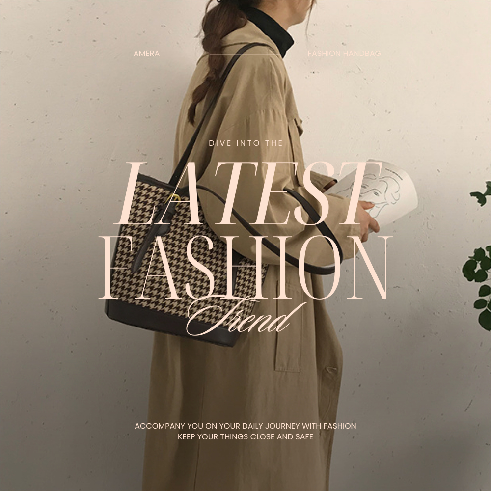 Túi đeo vai Hàn Quốc hoạ tiết đơn giản Amera Túi phong cách sang trọng