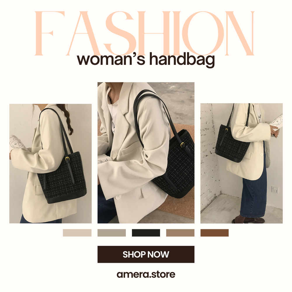 Túi đeo vai Hàn Quốc hoạ tiết đơn giản Amera Túi phong cách sang trọng