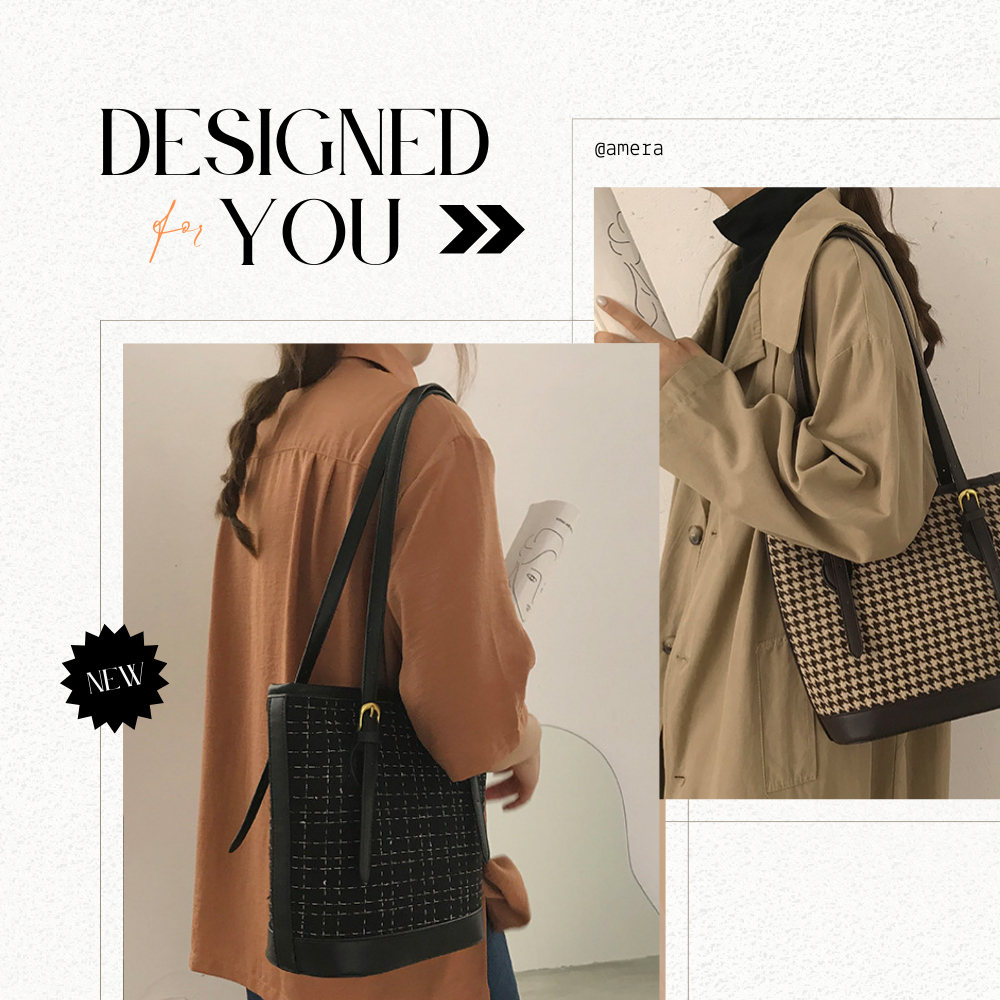 Túi đeo vai Hàn Quốc hoạ tiết đơn giản Amera Túi phong cách sang trọng