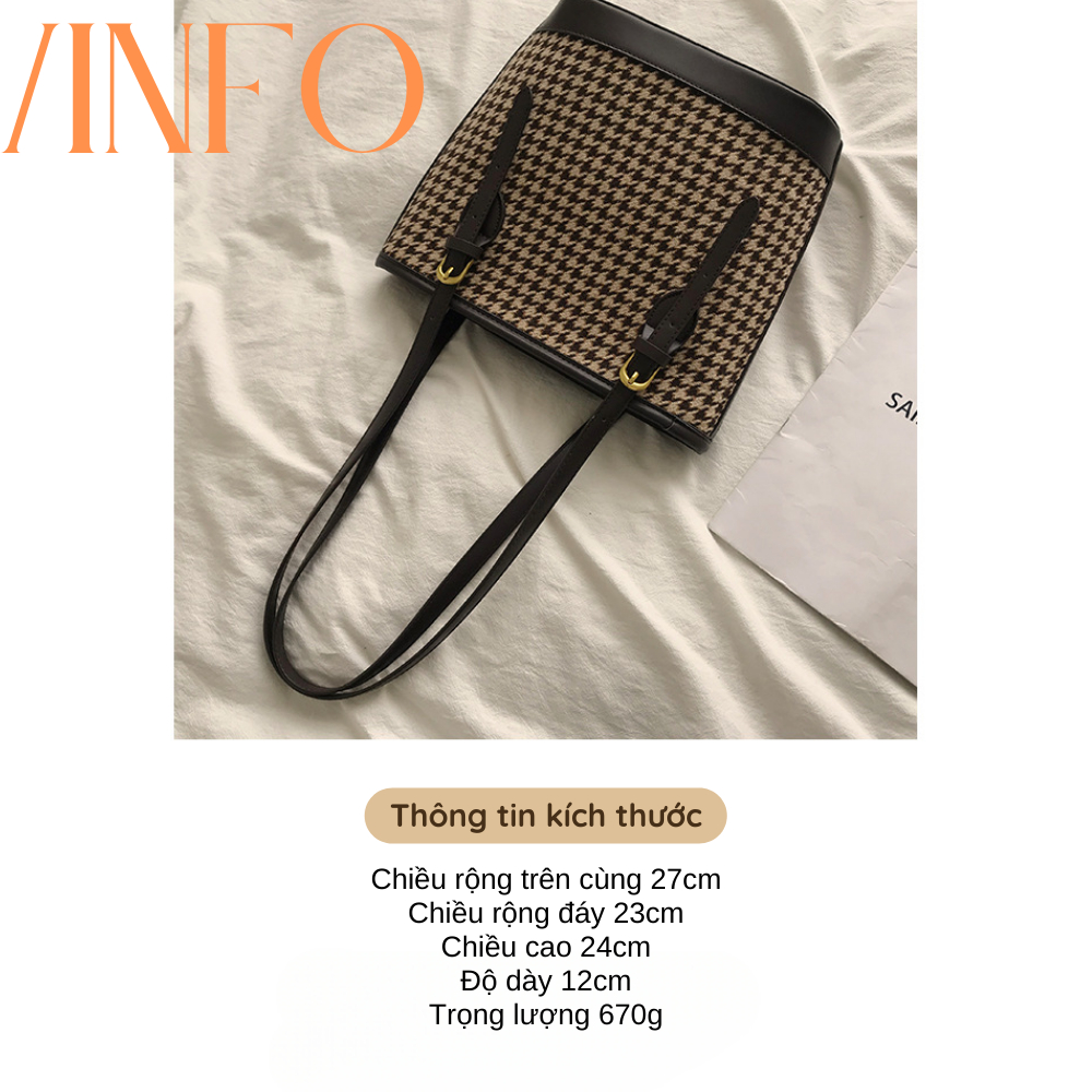 Túi đeo vai Hàn Quốc hoạ tiết đơn giản Amera Túi phong cách sang trọng