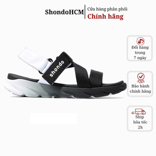 Giày sandal Shondo nam nữ F6 sport ombre đế đen trắng F6S0110 Shondo chính hãng