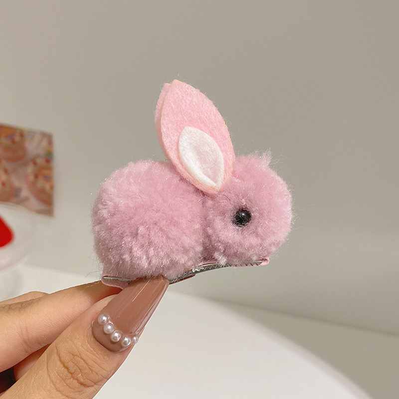 Kẹp tóc thỏ hottrend dễ thương nhiều màu 4.5cm và 5.5cm