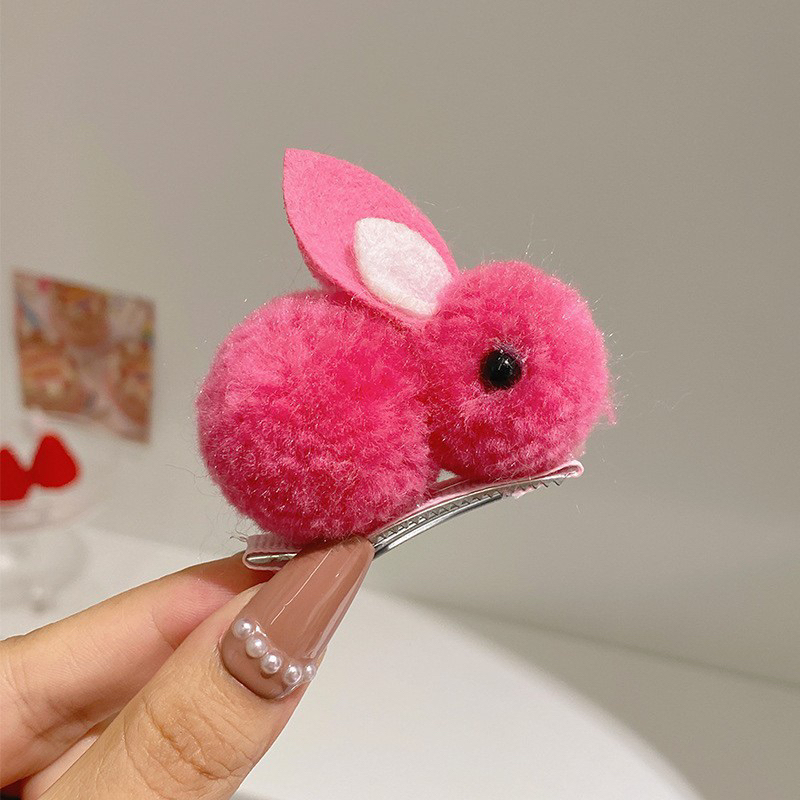 Kẹp tóc thỏ hottrend dễ thương nhiều màu 4.5cm và 5.5cm