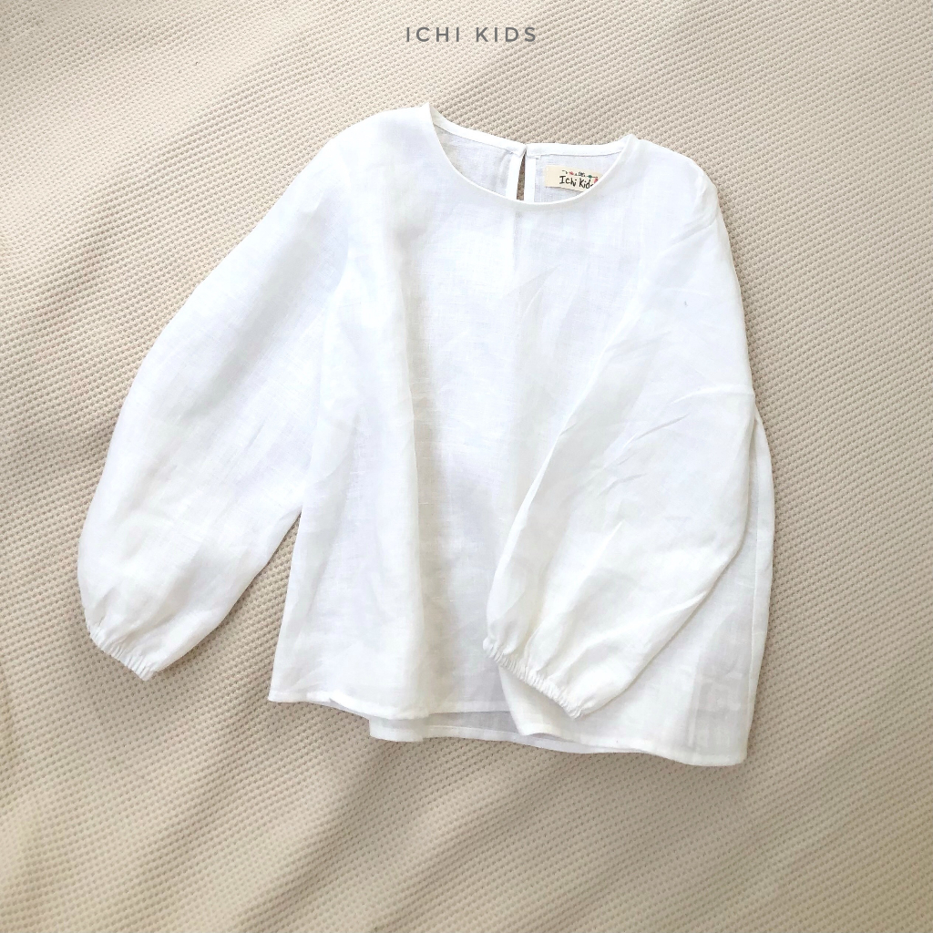 Set áo dài tay linen premium cho bé 1-6y