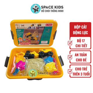 Cát động lực cho bé, Đồ chơi cát động lực cao cấp xe công trình và khuôn lâu đài cát, sinh vật biển