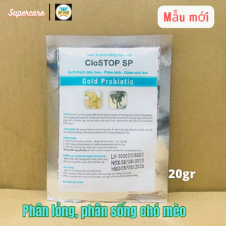 [Mã PET20K giảm 20K đơn 250K] CloStop SP gói 20g -Chuyên Phân Lỏng, Phân Sống Chó Mèo