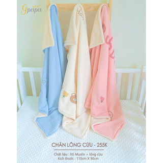 Chăn lông cừu siêu ấm áp cho bé
