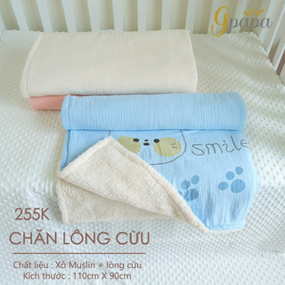 [Goodmama] Chăn lông cừu siêu ấm áp cho bé