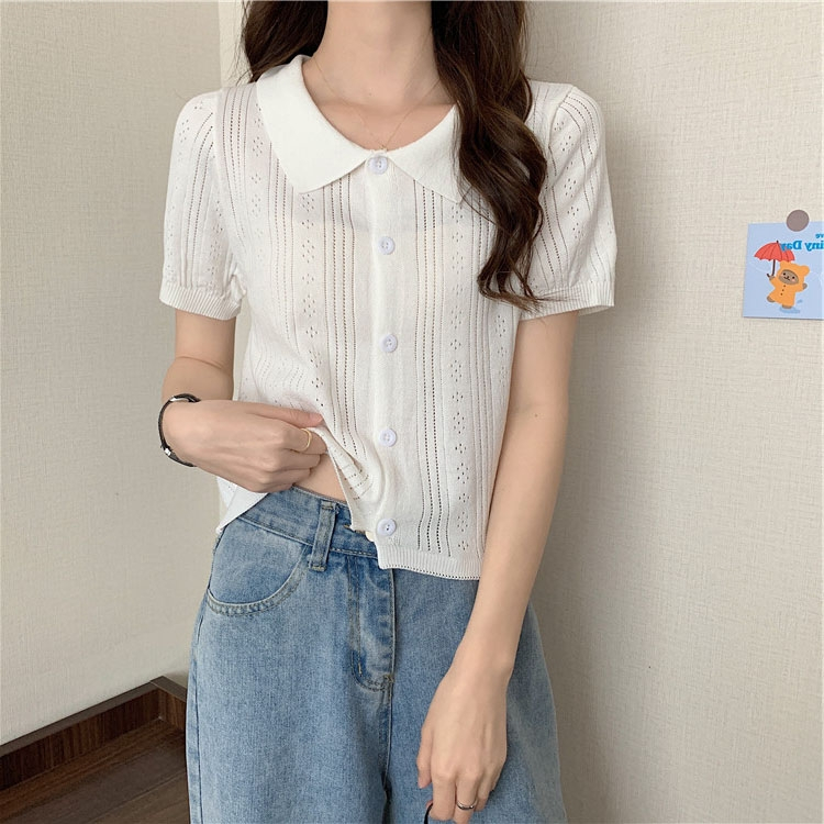 Áo len mongtoghi ngắn tay cách điệu kiểu dáng trẻ trung, năng động chọn trên live