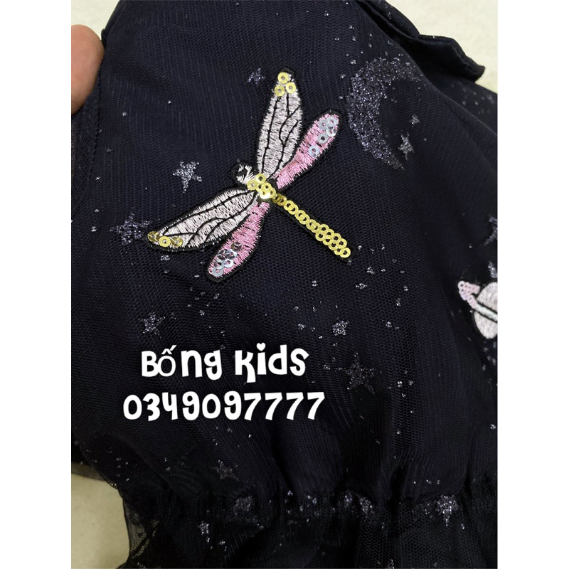 Váy Motil Bé Gái Hallowen Đen HaM