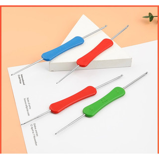 Kim móc 2 đầu cán nhựa- dụng cụ đan len