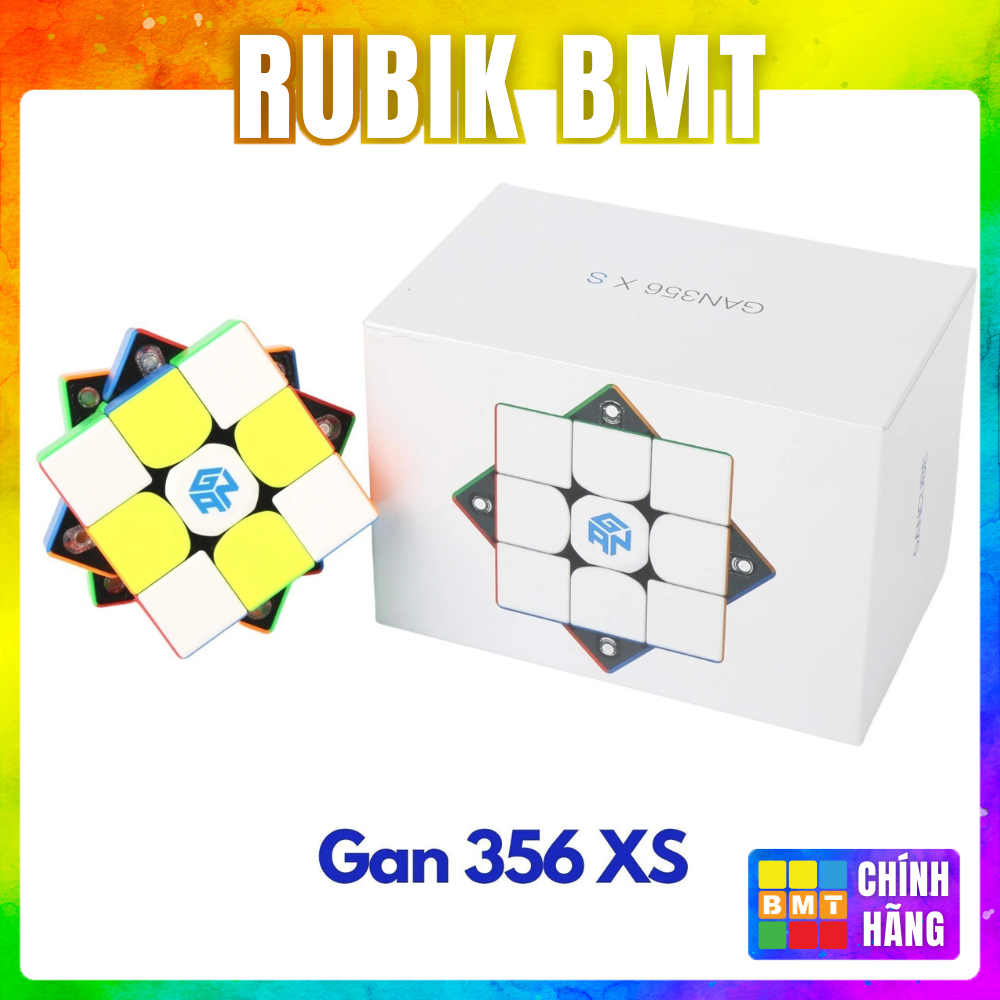 Rubik 3x3 GAN 356 XS, Rubic 3 Tầng Có Nam Châm, Đồ Chơi Thông Minh Cho Trẻ Em