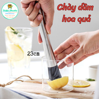 Chày dầm trái cây hoa quả 23cm inox